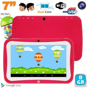 Tablettes educatives YONIS Tablette Tactile Enfant Jouet Éducatif 7'  Android Jelly Bean Yokid Verte 8 Go + SD 4Go