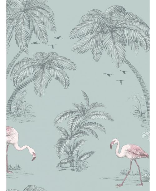 Lac Flamingo Papier peint des oeufs de canard
