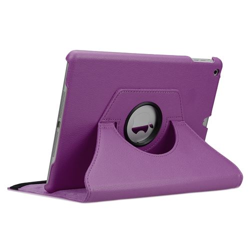 doupi Rotatif Housse pour iPad Pro (12,9 pouces), Deluxe 360 Degrés Smart Coque de Protection Simili Cuir Coque Cover et Case, violet