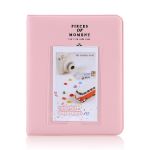 Boîte de rangement pour photos, photos ou cartes bancaires Polaroid en similicuir PVC, avec couvercle magnétique, capacité de 50 feuilles, pour photos