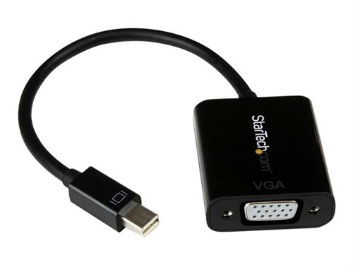 STARTECH.COM  Adaptateur vid&eacute;o Mini DisplayPort 1.2 vers VGA - Convertisseur Mini DP vers HD15 - M/F - 1920 x 1200 - Noir - Adaptateur vid&eacute;o - Mini DisplayPort (M) pour HD-15 (VGA) (F) -