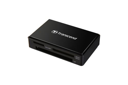 Transcend Lecteur de Cartes mémoire Tout en Un USB 3.0 microSD/SD/CompactFlash/Memory Stick - Noir TS-RDF8K2