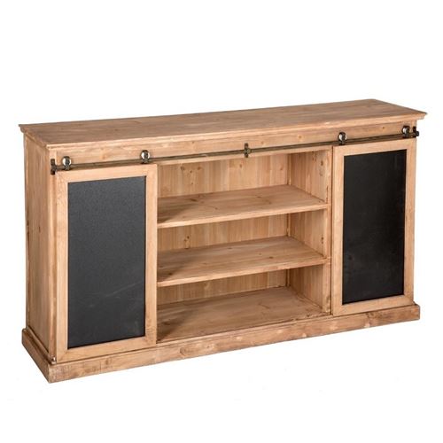 Buffet Danik 2 portes coulissantes 3 niches Atmosphera