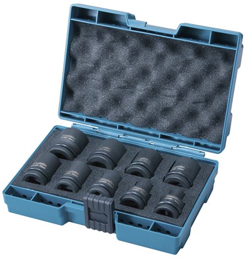 Coffret De 9 Douilles Impact 1/2'' - Makita - D-41517