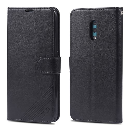Etui en PU avec support noir pour votre Oppo K3/Realme X