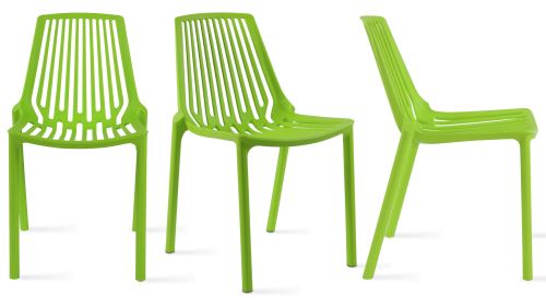 Chaise De Jardin Ajouree En Plastique Vert Mobilier De Jardin