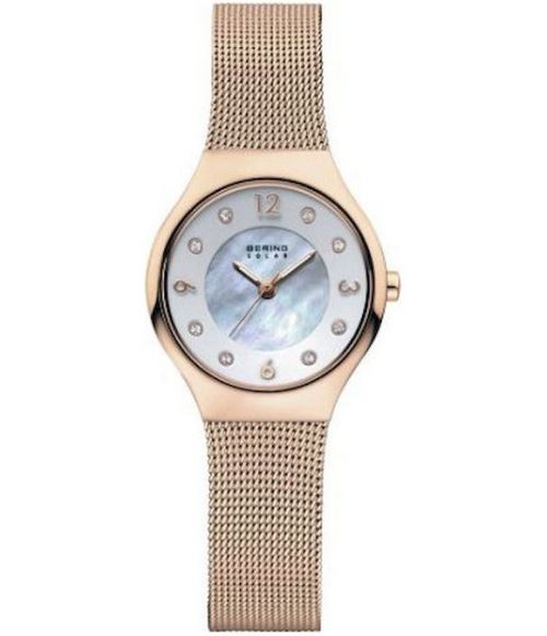 Bering Montre Femme, Mixte 14427-366 nacre, Blanc