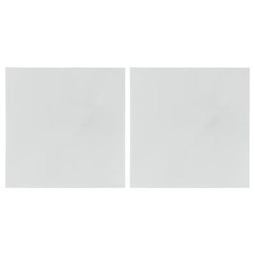 Lot de 2 Miroirs Adhésifs Carré 40x40cm Argent