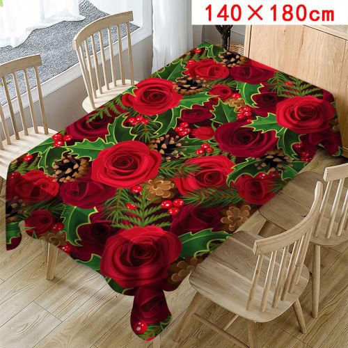 Imprimer la Nappe Rectangle Table Cover Holiday Home Party Décor Saint-Valentin_Kiliaadk687