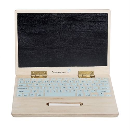 Ordinateur en bois nature plywood - bloomingville