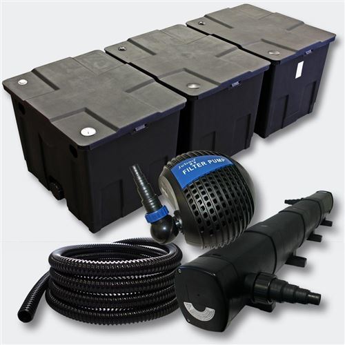 Meilleurs prix pour Kit:Filtration de Bassin 90000l 72W UVC Stérilisateur Pompe Tuyau