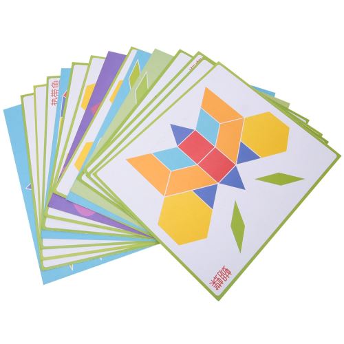 Lot De 10 Tangram En Bois Pour Enfants - Puzzle Éducatif Dès 4 Ans - Cadeaux École Crèche