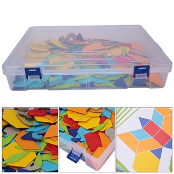 Coogam en Bois Hexagone Puzzle - Forme Bloc Tangram Casse Tete Enfant | Casse-tête Jouet Géométrie Logique IQ Jeu STEM Montessori Cadeau Éducatif Pour Tous Les Ages Défi