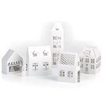 Décor 3D à fabriquer - Maisons en carton souple - 5 pcs