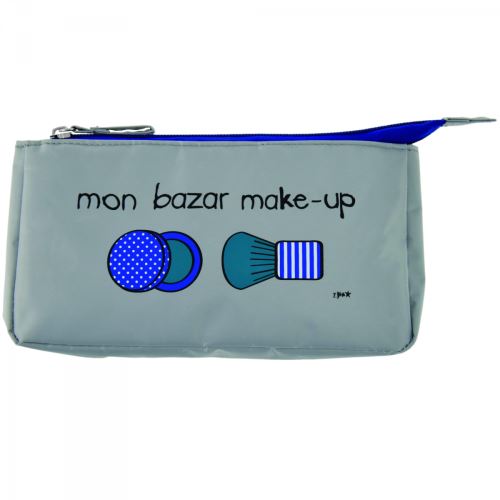 Trousse Maquillage - Blue Basics - Mon Bazar Make-Up - Gris