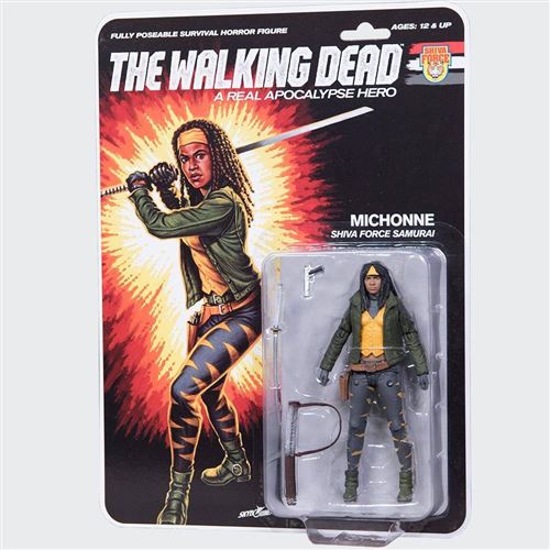 The Walking Dead Figurine Shiva Force Samurai Michonne (Color) 13 Cm