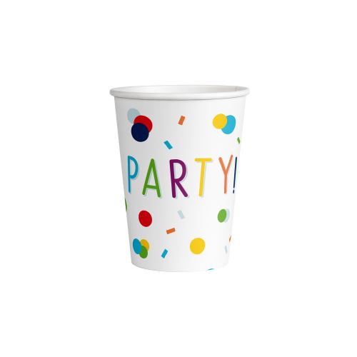 Amscan tasses Party 250 ml papier blanc 8 pièces