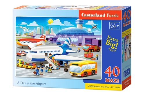 Castorland Casse-tête Une journée à l'aéroport 40 pièces Maxi