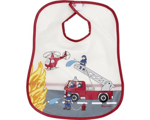 Playshoes bavoir lavable transparent transparent pompier 27 x 28 cm