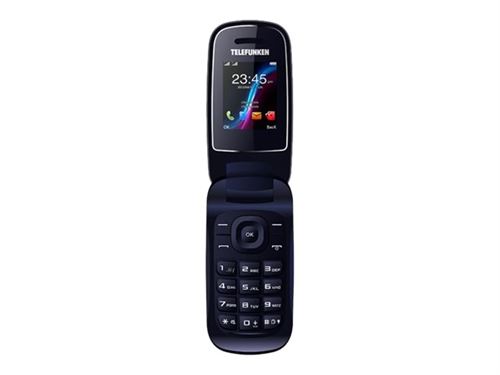 Telefunken TM 18.1 Classy - Blister Package - téléphone mobile - double SIM - microSDHC slot - GSM - 128 x 160 pixels - 0,3 MP - indigo foncé