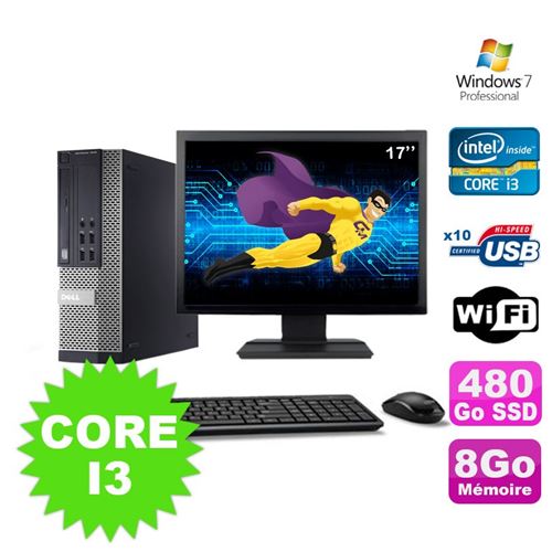 Acheter Pc dell optiplex 990 sff i3-2120 3.3ghz 8go 480go ssd dvd wifi w7 ecran 17' État correct - 209,00 € Pc dell optiplex 990 sff i3-2120 3.3ghz 8go 480go ssd dvd wifi w7 ecran 17' État correct - Dell reconditionné disponible sur Fnac
