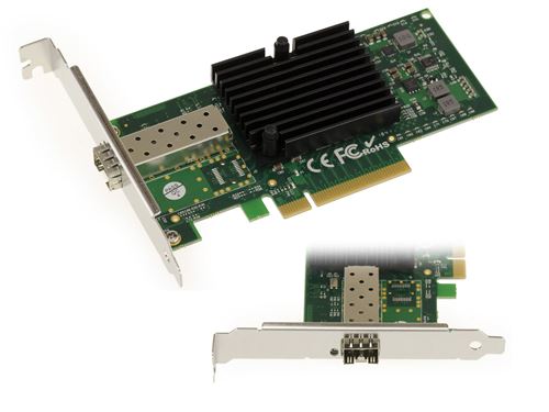 Carte Réseau PCIE - 10 GB - 1 PORT SFP+ CHIPSET INTEL JL82599EN