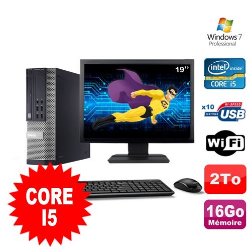 Acheter Pc dell optiplex 990 sff i5-2400 3.1ghz 16go 2000go dvd wifi w7 ecran 19' État correct - 269,00 € Pc dell optiplex 990 sff i5-2400 3.1ghz 16go 2000go dvd wifi w7 ecran 19' État correct - Dell reconditionné disponible sur Fnac