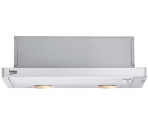 Beko CTB 6250 XH - Kap - telescopisch - breedte: 59.8 cm - diepte: 28 cm - luchtafvoer en recirculatie - roestvrij staal
