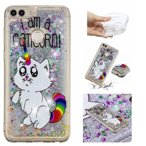 Coque en TPU modèle sables mouvants je suis un caticorne pour votre Huawei P Smart (2017)/Enjoy 7S