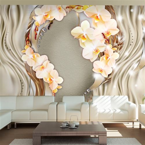Papier peint Wreath of orchids-Taille L 100 x H 70 cm