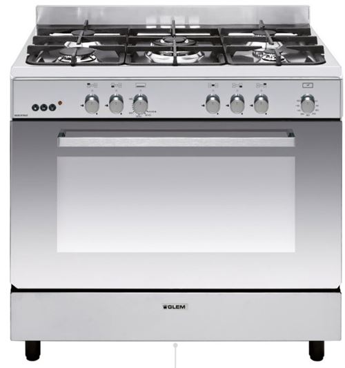 GLEM piano de cuisson gaz 90 cm inox GE960CMIX2 - vue 2
