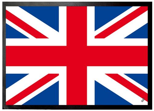 Drapeaux Du Monde Paillasson Essuie-Pieds - Drapeau Du Royaume Uni, Union Jack (70x50 cm)