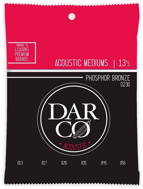 Darco D230 - Jeu cordes acoustiques Medium 92/8 - 13-56
