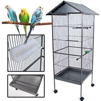 Poils Plumes Oiseau Cage A Oiseau Kuikui En Metal