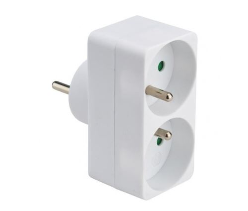 Multiprise duplite DEBFLEX 2P+T 16 amp&egrave;res fa&ccedil;ade blanche