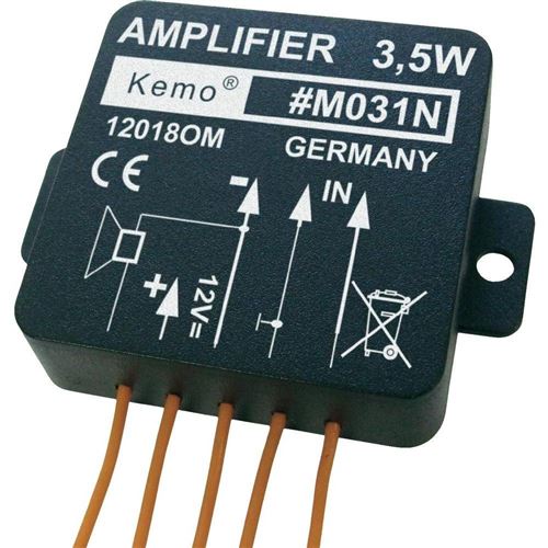 Module amplificateur Kemo (kit monté) 4 - 12 V/DC Puissance de sortie: 3,5 W 1 pc(s)