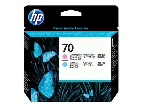 HP 70 - magenta clair, cyan clair - tête d'impression