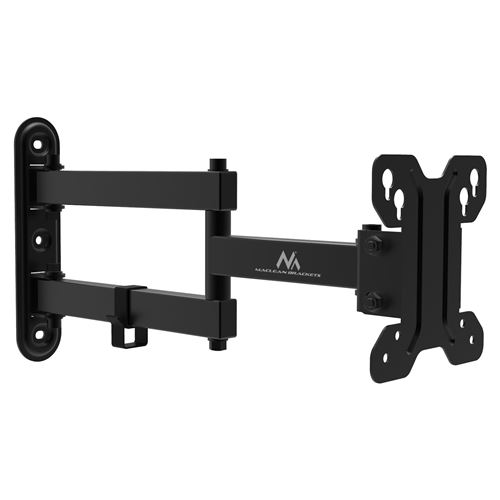 Non Communiqué Noir Maclean Mc-740 - Support - Pour Écran Plat - Métal - Taille D'écran : 13"-23" - Montable Sur Mur