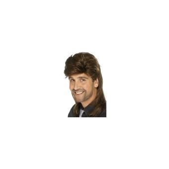 Perruque mullet jason brune annees 80 - 1