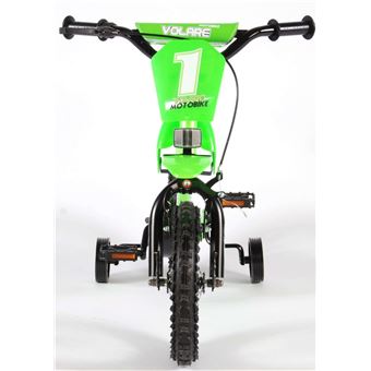 Volare Motobike Velo Garcon 12 pouces 21 5 cm Garcon Frein a retropedalage Vert Velo enfant Achat prix fnac