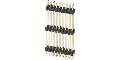 Barrette à broches Raspberry Pi® Phoenix Contact PSTD 0,65X0,65/18-3IS-2,54 noir 1 pc(s)