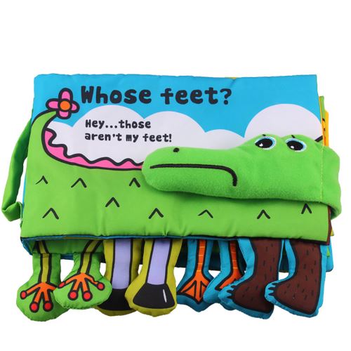 Tissu animal doux Intelligence bébé Développement Apprendre Image Livre connaître