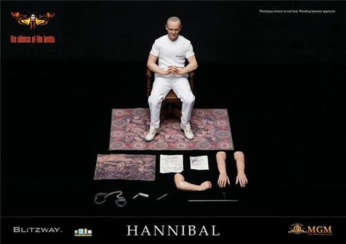 Figurine Blitzway - The Silent Of The Lambs - Dr. Hannibal Lecter - White Prison Uniform Version 1/6 Scale