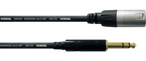 Cordial CFM0.3MV - Câble audio jack stéréo-XLR mâle 30 cm