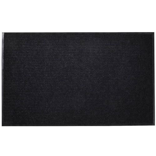 Vidaxl - Tapis d'entr&eacute;e Noir pvc 90 x 120 cm Noir