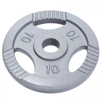 Haltere 10kg Gorilla Sports® Poids Musculation - Jeu De Disque Olympique 30 Kg, 50/51 Mm, Disque En Fonte, Bords Arrondis - Haltere Musculation, Sport Maison, Accessoire Disque Musculation