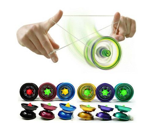 Jeu de ficelle de roulement à billes professionnel de conception en aluminium frais de conception de YoYo Enfants en alliage de