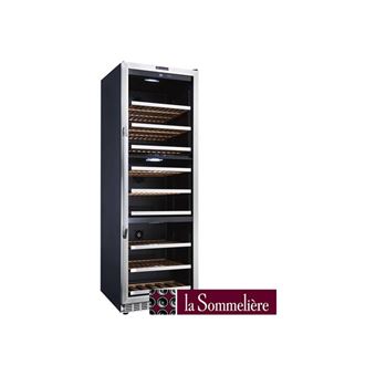 La Sommelière Prestige MZ180TZ - Cave à vin - pose libre - niche - largeur : 61.5 cm - profondeur : 70 cm - hauteur : 181.5 cm - classe G - noir/inox