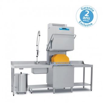 Lave vaisselle à capot avec pompe de vidange intégrée   panier 500 x 600 mm   Elettrobar - 1
