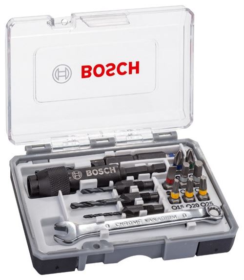 Coffret Drill And Drive - Bosch - 3 En 1 : Pré-Perçage, Fraisage et Vissage - 2607002786